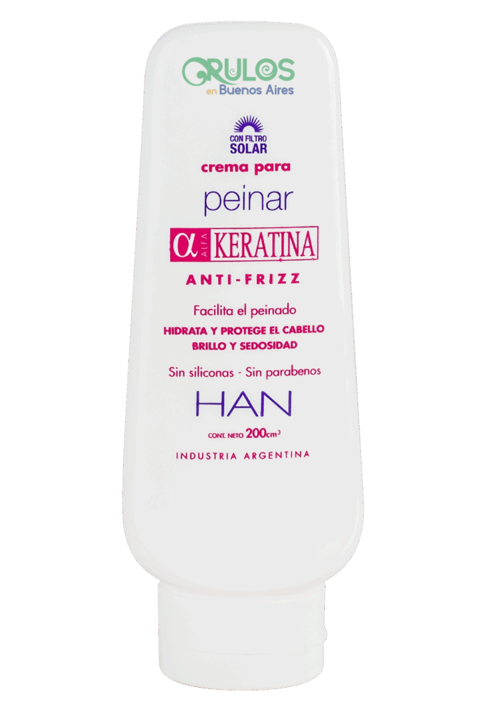 crema para peinar keratina- han