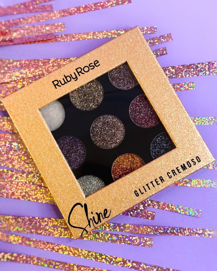 Paleta de sombras shine glitter gold-Rubyrose - Imagen 2