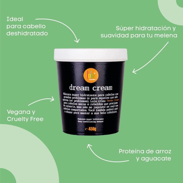 Mascarilla Dream cream -lola cosmetics- 450g - Imagen 5