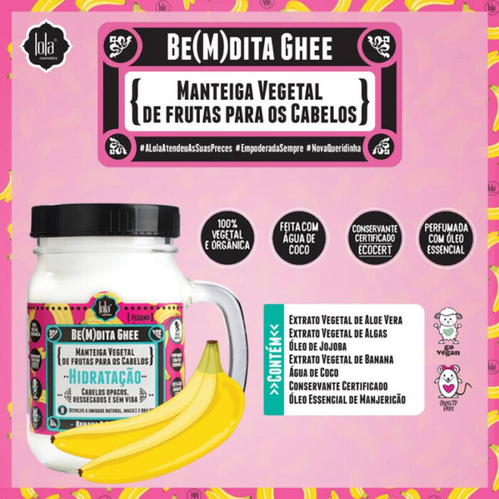Be(m)dita Ghee Hidratacion de banana y Aloe Vera - Lola Cosmetics - Imagen 3